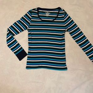 Faded Glory XL Striped Long Sleeve